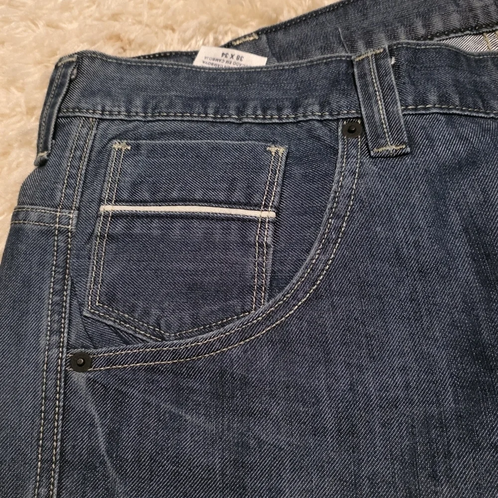 Levi's 569 Loose Straight Fit Medium Wash Men's Blue Jeans 38x34